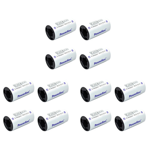 C Size Battery Adapters, AA to Spacer