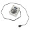 PC Water Cooling Flow Meter Indicator 12V Small 3pin Silver 7