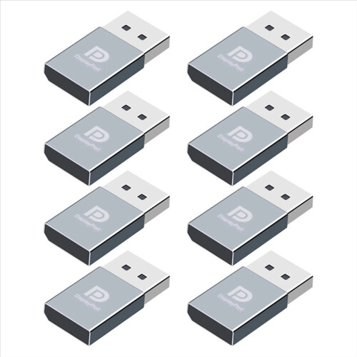 8Pcs 4K DP Displayport Dummy Plug Virtual Display Adapter 1