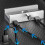Aluminium USB 3.0 Hub Klemme 4-Port Splitter 3