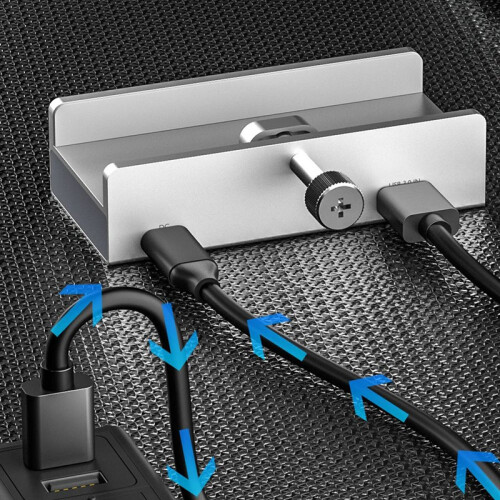 Aluminium USB 3.0 Hub Klemme 4-Port Splitter 2