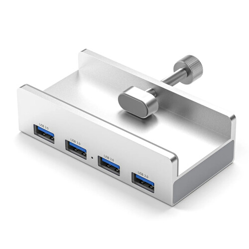 Aluminium USB 3.0 Hub Klemme 4-Port Splitter 1