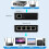 Ethernet Splitter Adapter for PC Laptop Network RJ45 Cable 4