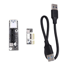 PCI-E 1X to Riser Extender USB 3.0 Cable Working