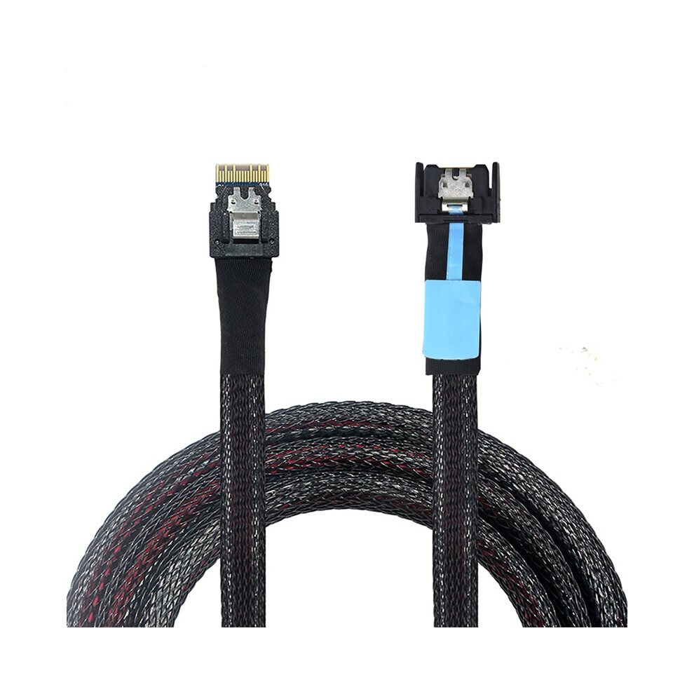 Gen5 Mcio Slimline Sff-8654 4I To Cable Braided Cord Wire 4853440110985