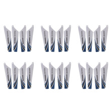 4pcs lames de rechange pour rotor d'helicoptere rc S107, Bleu