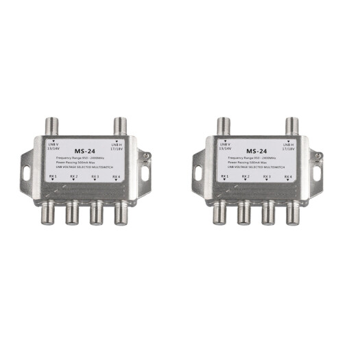 2 in 4 Out DiSEqC 4X2 Switch Satellite Signal Multiswitch