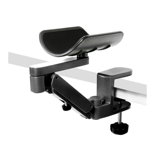Metal Adjustable Arm Rest Wrist Support Extended Mouse Pad Black 1