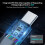 For Mini USB C to DC Power Cable 9.84FT Type-C 7