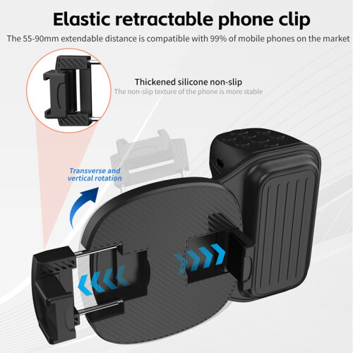Phone Bluetooth Handheld Stick Handle Accessories Black 2