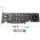 Adapter Card PCIeX16 to M.2 Array Expansion Splitter 4