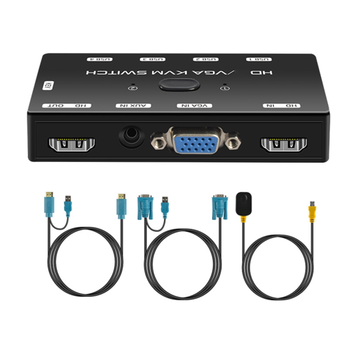 KVM Switch -compatible+VGA 4K 1080P