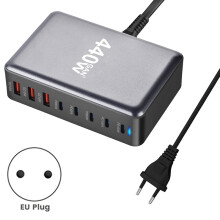 440W Fast Charge 3.0 USB Type C Charger 5C3A PD EU Plug