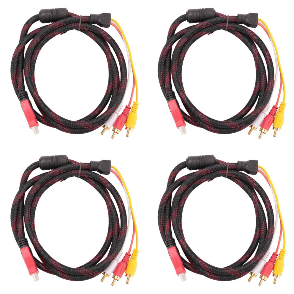 5Ft To 3 Video Audio Av Component Converter Cable For Hdtv 4853440124210