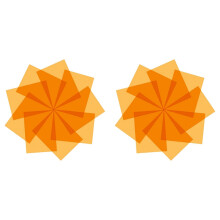 9Pcs Gel Light Filter for Film,Video,Photo,Stage(Orange)