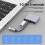 4 in 1 Type C to Dual -Compatible Extend Splitter PD USB HUB 3