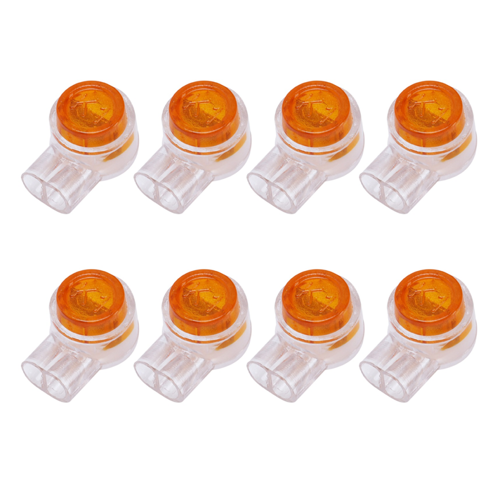 50Pieces Button Gel Filled Phone Wire Butt Splice Uy Connector 2 Port 4853440126689