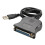 USB to 25 Pinhole Parallel Cable DB25 Interface IEEE 1284 Printer 2