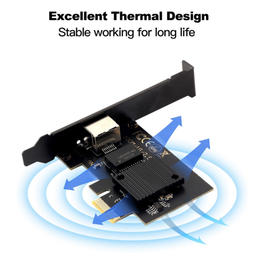 Single Port I226V Stand-Up Wired Network Card Desktop Ethernet 2
