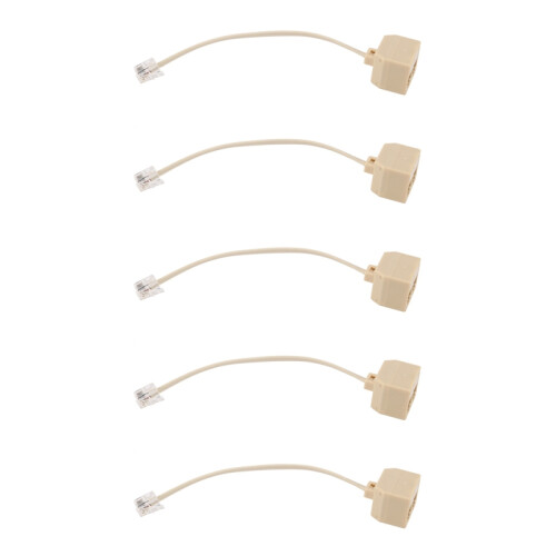 Telefon-RJ11-Stecker auf Doppelbuchse, Filteradapter 1