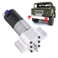 RC-Auto Metall Getriebegehäuse mit Antriebswelle-Set für WPL 4WD 6WD RC-Truck, Silber