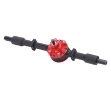 RC LKW Metall Hinterachskreuz Austauschzubehör Aufrüstung für RC Auto WPL D12 Schwarz Rot