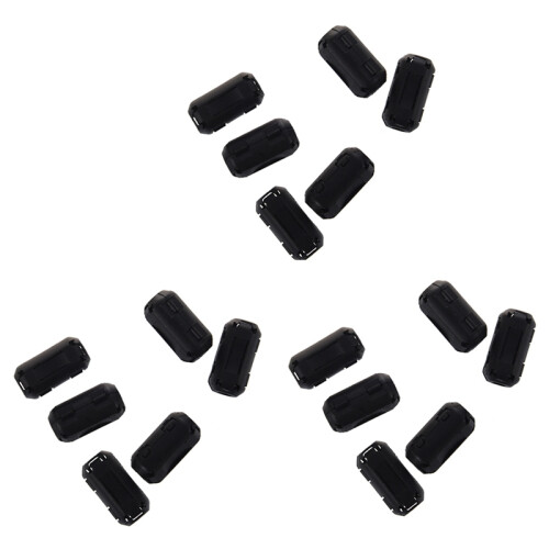18 Pcs Clip On RFI Noise Ferrite Core Filter for 5mm Cable 1