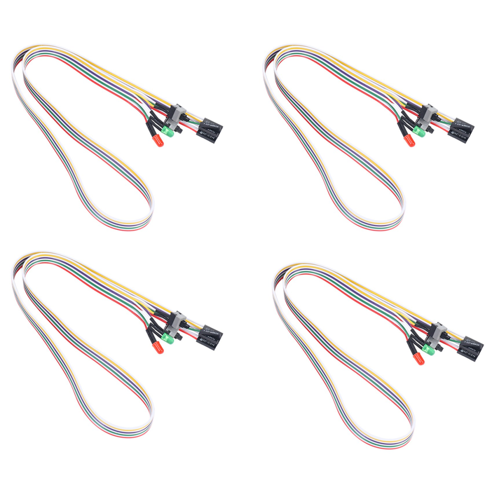 Pc Case Led Lamp Atx Power Supply Reset Hdd Switch Lead Red/Green 4853440149633