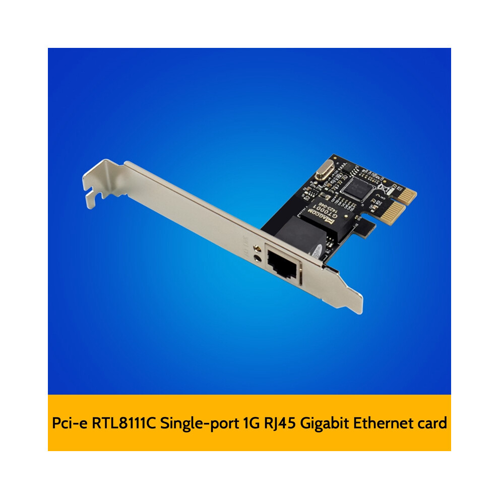 Pcie X1 Rj45 Gigabit Network Card Rtl8111c Single Port For Desktop 4853440153227