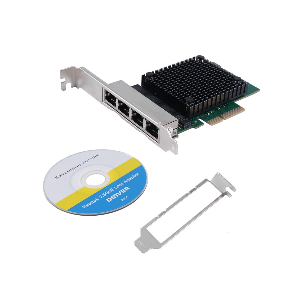 Pcie X4 2.5G Network Card Rtl8125b 4 Port Ethernet 4853440153210