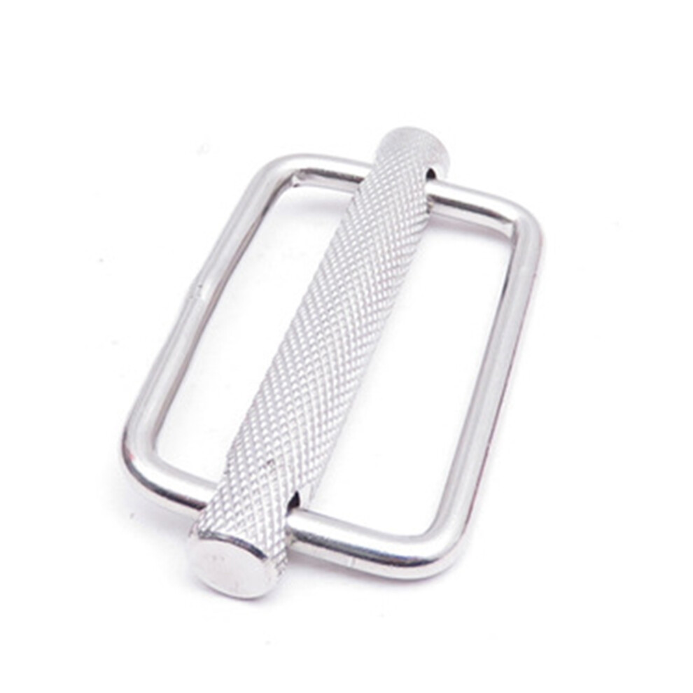 50Mm 316 Stainless Steel Slide Buckle Triglide Webbing Slider Keeper Silver 4853440153128