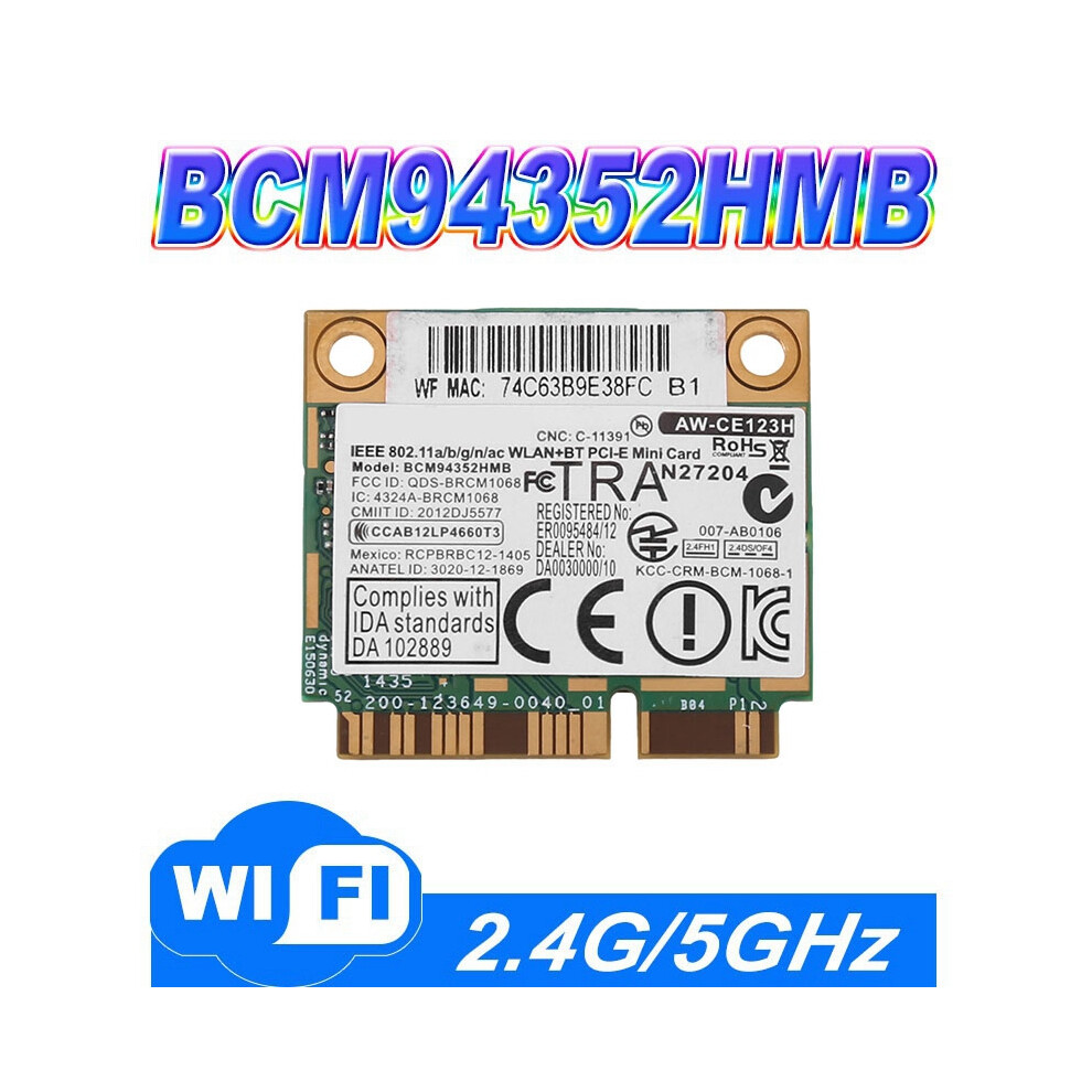 For Azurewave Bcm94352hmb Wifi Card Mini Pcie 802.11Ac 867Mhz 4853440150929