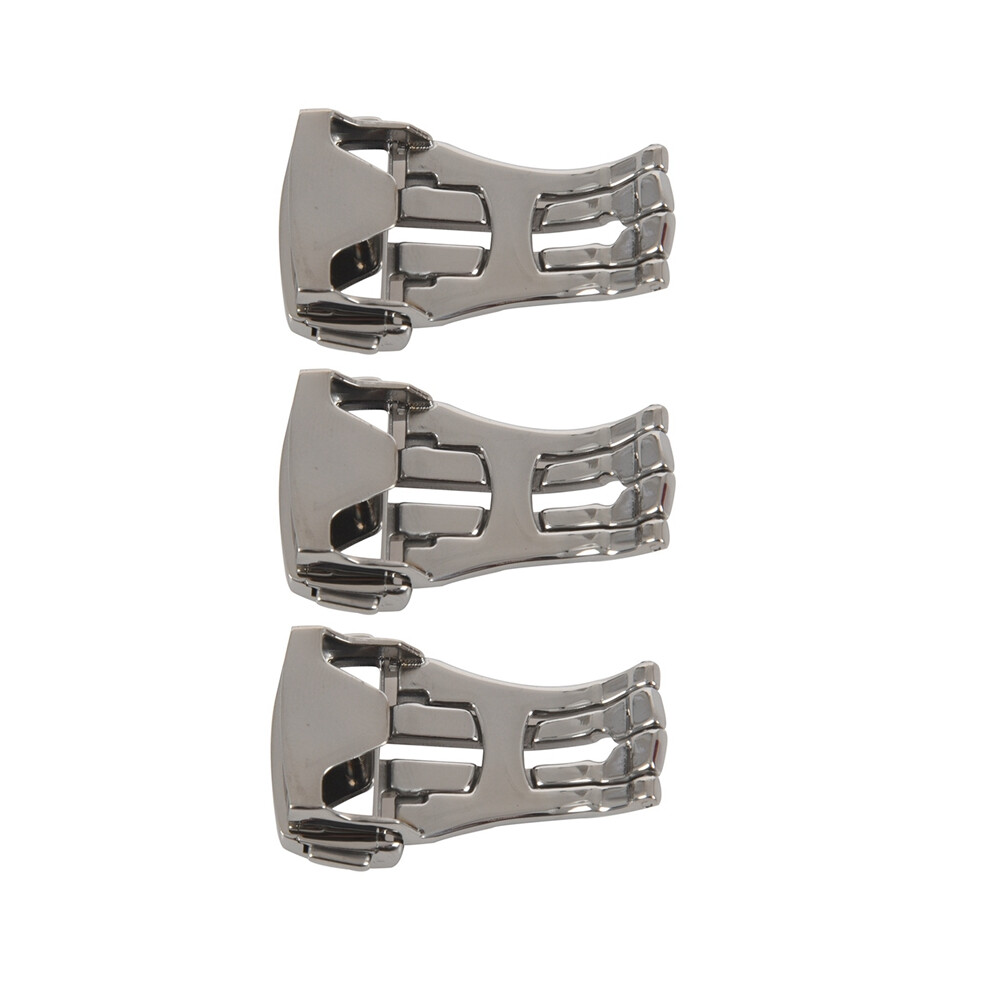 18Mm Stainless Steel Watch Strap Folding Buckle Clasp Fosted 18Mm Silver 4853440152718