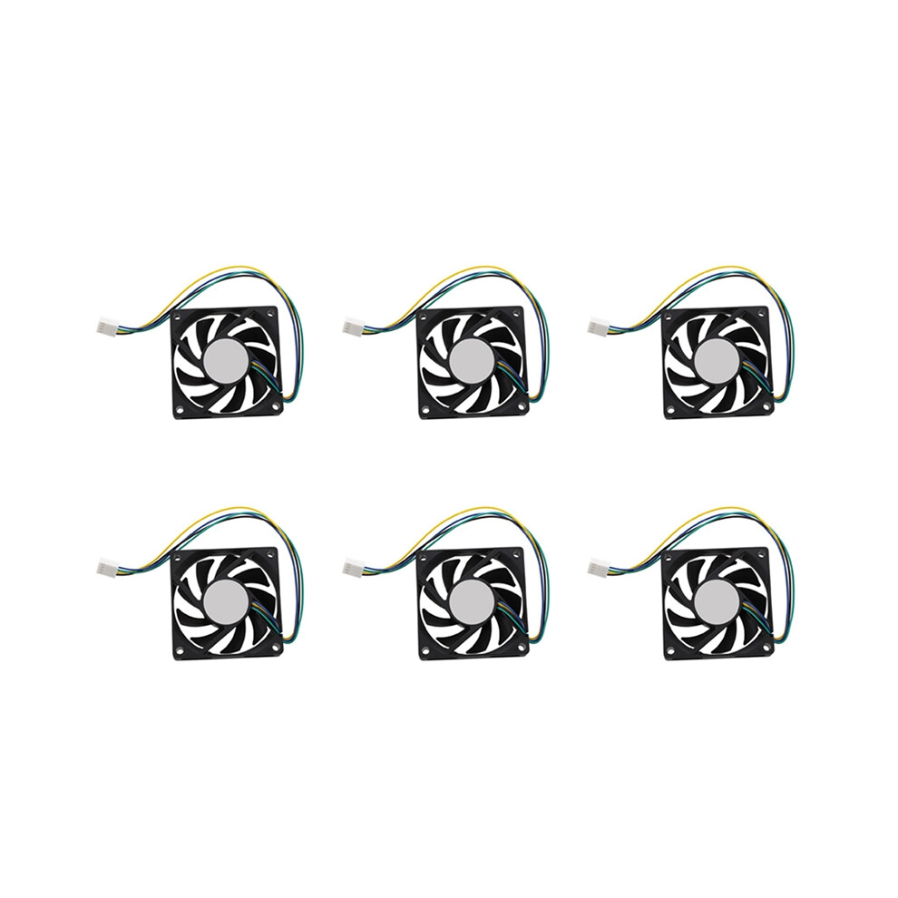 70X70x15mm 12V 4 Pins Pwm Pc Computer Case Cpu Cooler Fan Black 4853440151056
