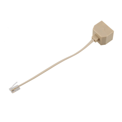 Telefon RJ11 Stecker auf Doppelbuchse Filter Splitter Adapter 2