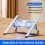 Foldable Laptop Stand with Cooling Fan, Cooler Pad C Gray 3