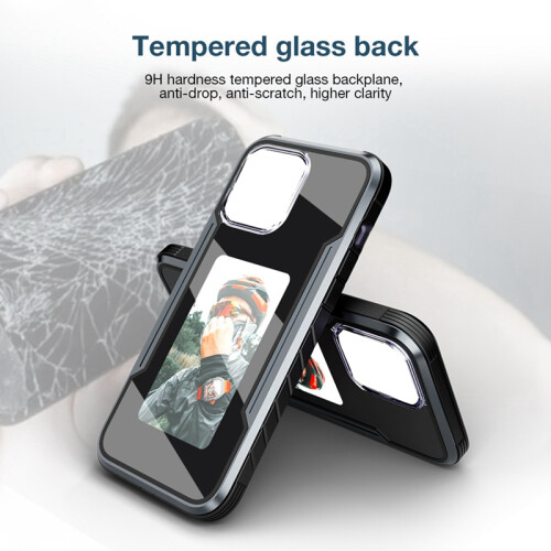 Smart NFC EInk Screen DIY Phone Cover for iPhone16pro max Gray 2