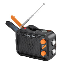 5000mAh Emergency Solar Radio Hand Crank Charging
