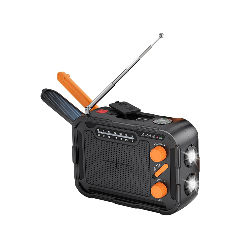 5000Mah Emergency Solar Radio Hand Crank Charging 4853440158048