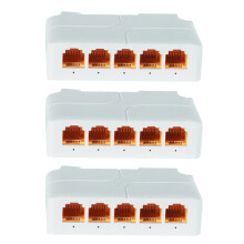 3Pcs 5 Port Gigabit POE Extender for 48V Camera Wierless AP CCTV