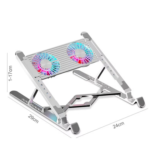 Adjustable Laptop Cooler Base Stand Support with 2