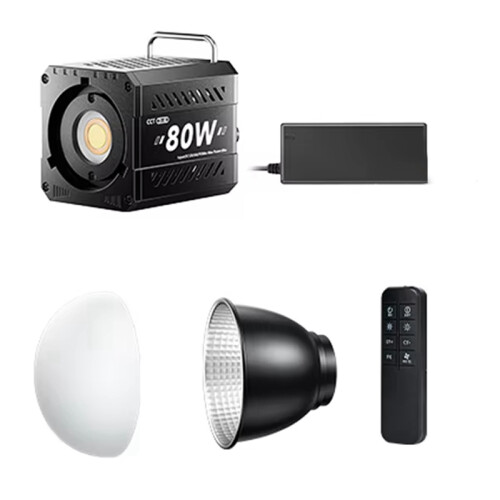 80W COB Kamera Licht Video Dimmbar 2500-6500K EU STECKER 2
