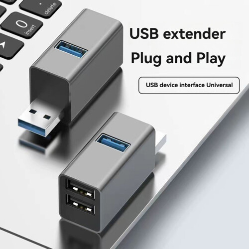 USB-Hub Plug & Play Daten Anti-Interferenz 3 Ports USB3.0 Expander 2