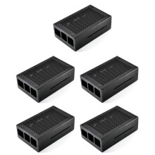 3 Modell B+ Gehäuse Aluminiumgehäuse (Schwarz)
