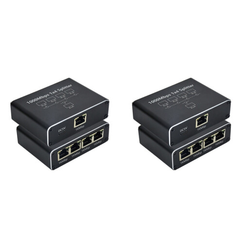 5-Port-Gigabit-Ethernet-Switch mit USB-Stromkabel, 1000 Mbit/s