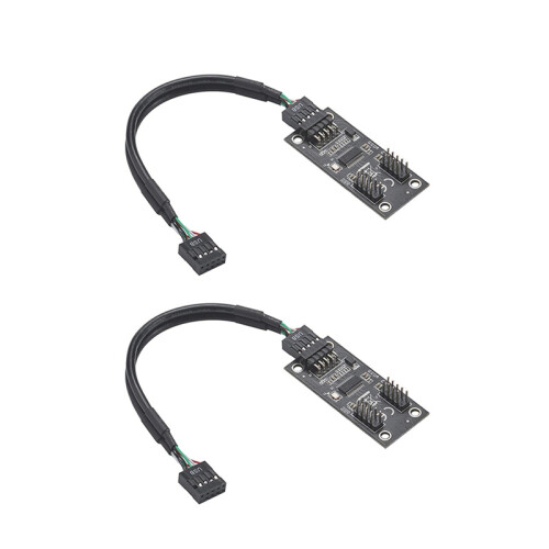 USB-Hub-Splitter USB2.0 9Pin auf Dual-Adapter 1