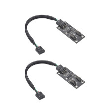 USB-Hub-Splitter USB2.0 9Pin auf Dual-Adapter