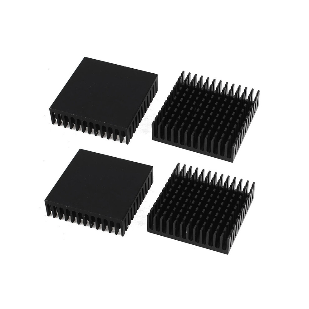 Photos - Computer Cooling Jojomino 2 x schwarz Aluminium Kuehler Kuehlkoerper Heatsink 40 mm x11mm 
