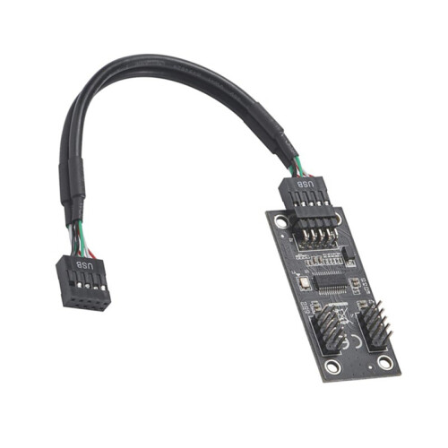 USB-Hub-Splitter USB2.0 9Pin auf Dual-Adapter 2
