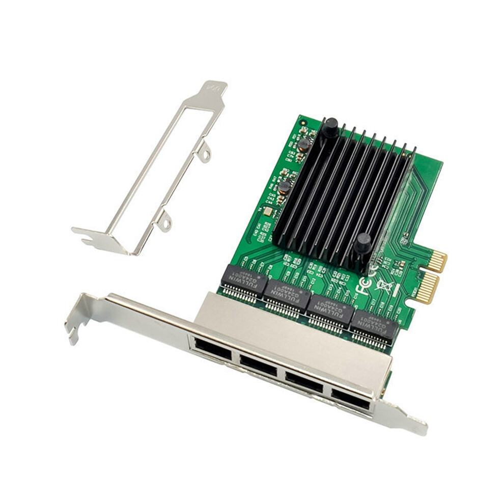 Rj-45 4-Port Ethernet Server Adapter Gigabit Network Card Pci-E X1 4853440168863